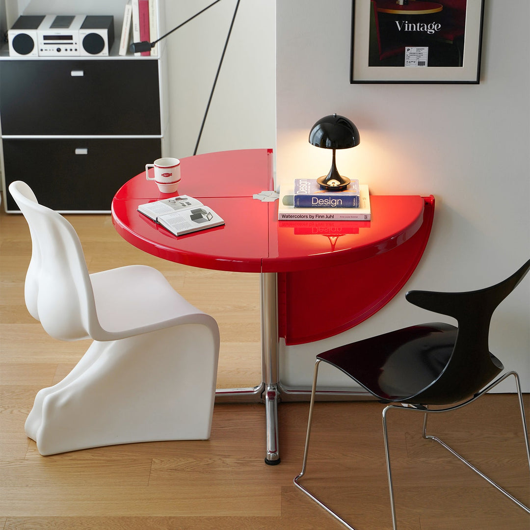 Minimalist abs steel round dining table donut size charts.