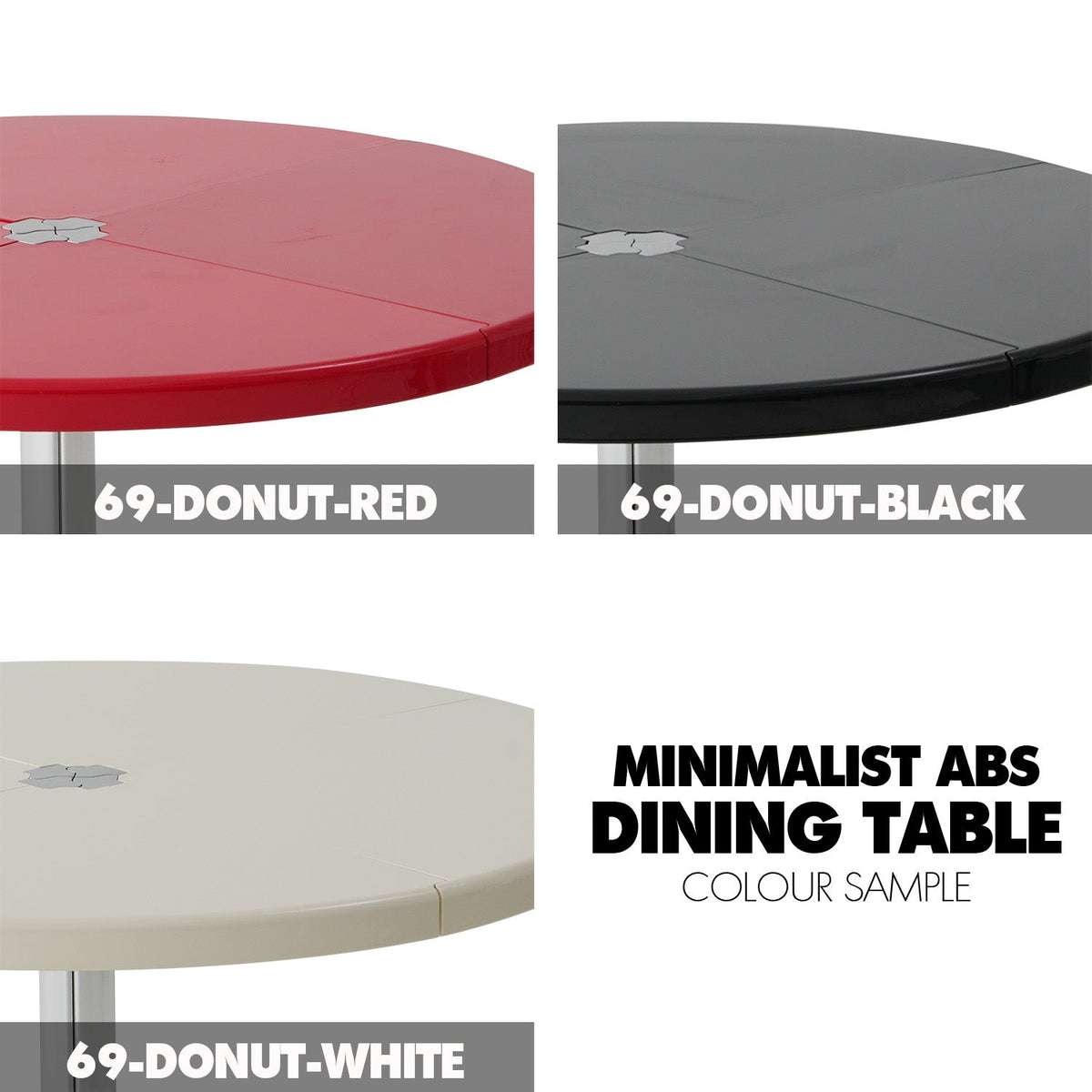 more color details of Minimalist ABS Steel Round Dining Table DONUT