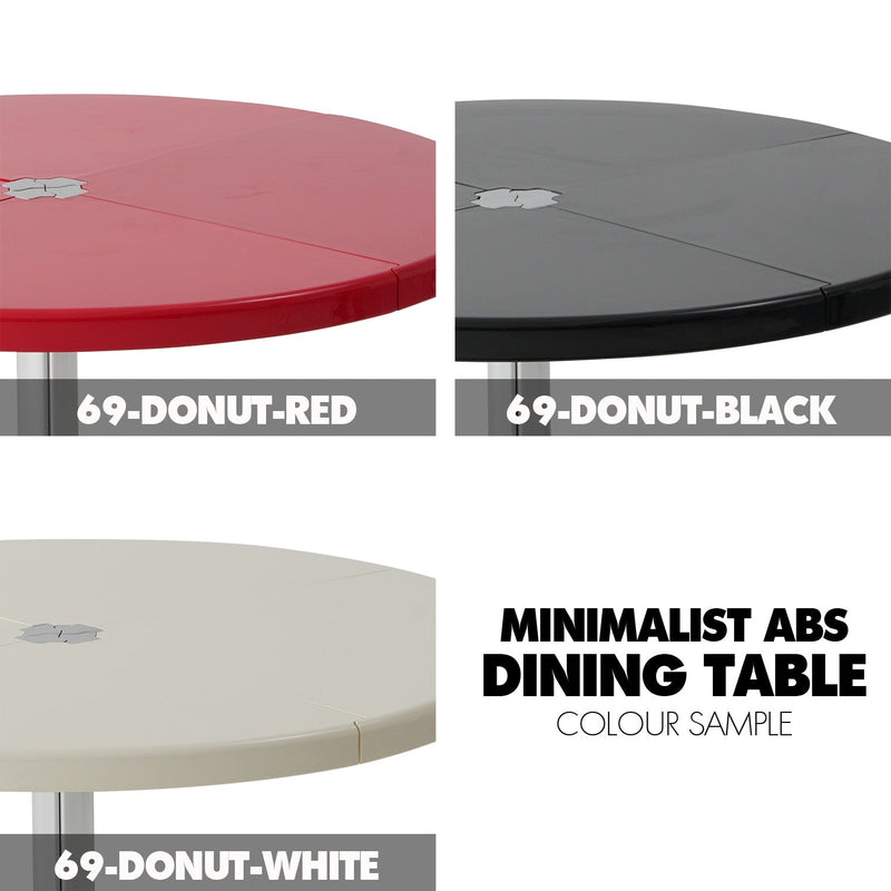 more color details of Minimalist ABS Steel Round Dining Table DONUT