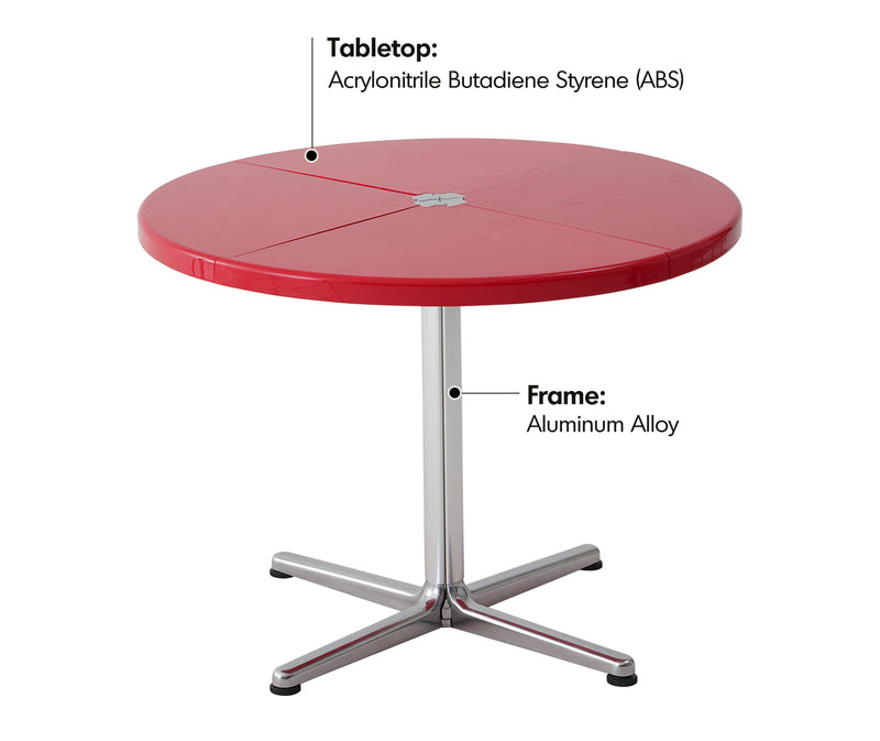more material details of Minimalist ABS Steel Round Dining Table DONUT