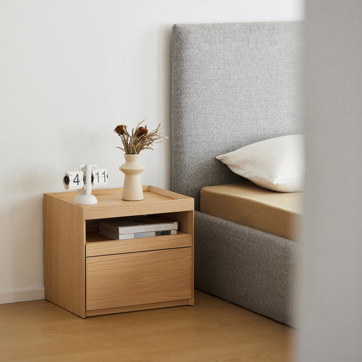 Minimalist ash wood veneer side table charl size charts.