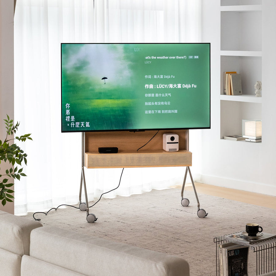 Minimalist ash wood veneer tv hanger roam primary product view.