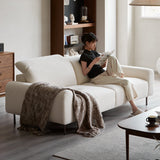 Minimalist chenille velvet fabric 2 seater sofa drift primary product view.