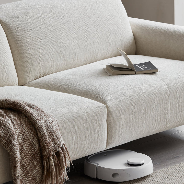 Minimalist chenille velvet fabric 2 seater sofa drift environmental situation.