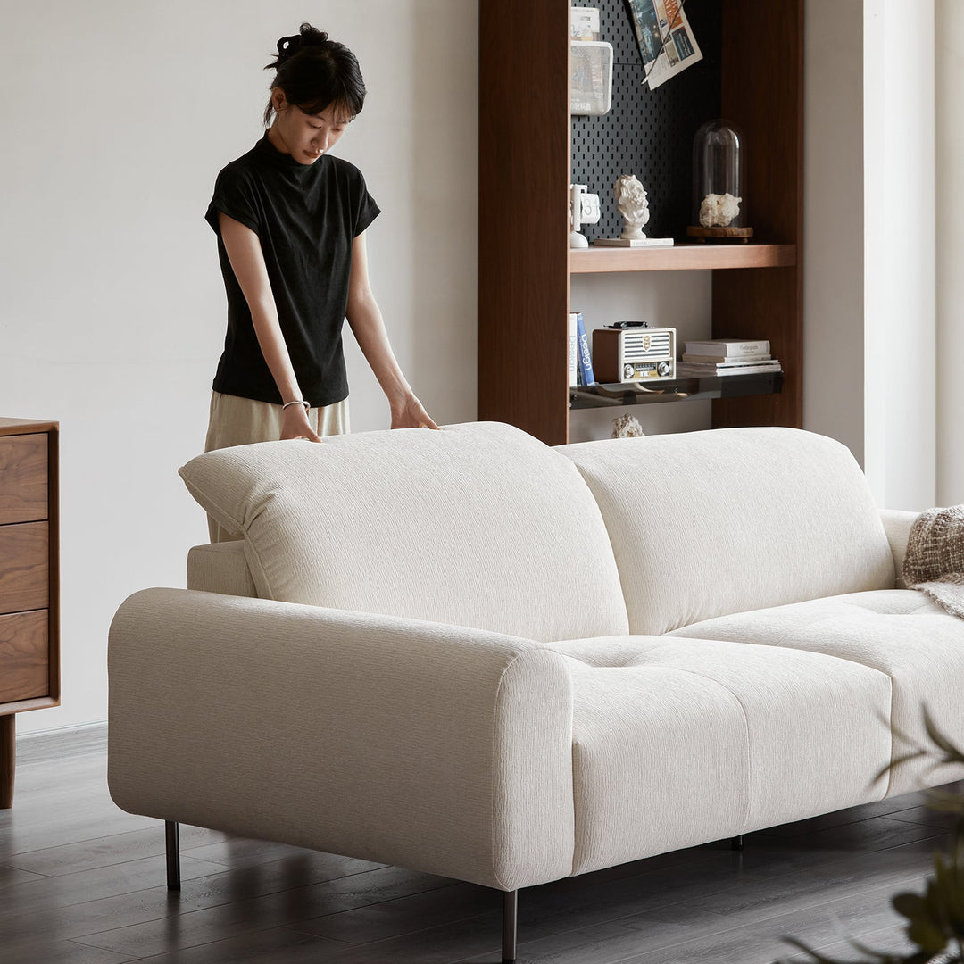 Minimalist chenille velvet fabric 3 seater sofa drift size charts.