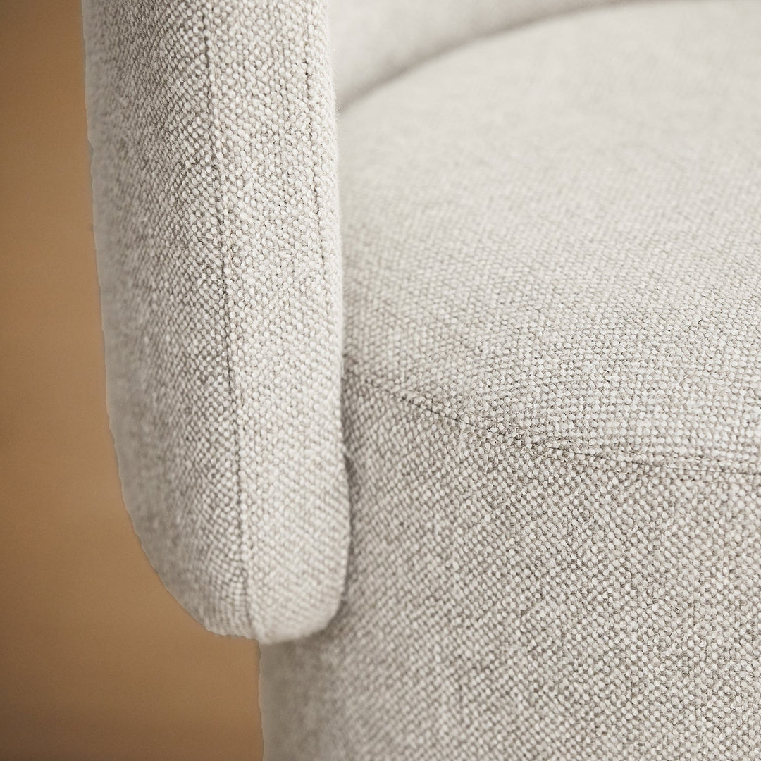 Minimalist Cotton Fabric Dressing Chair NOEL