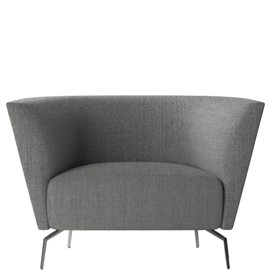Minimalist Fabric 1 Seater Sofa Low Back KAS
