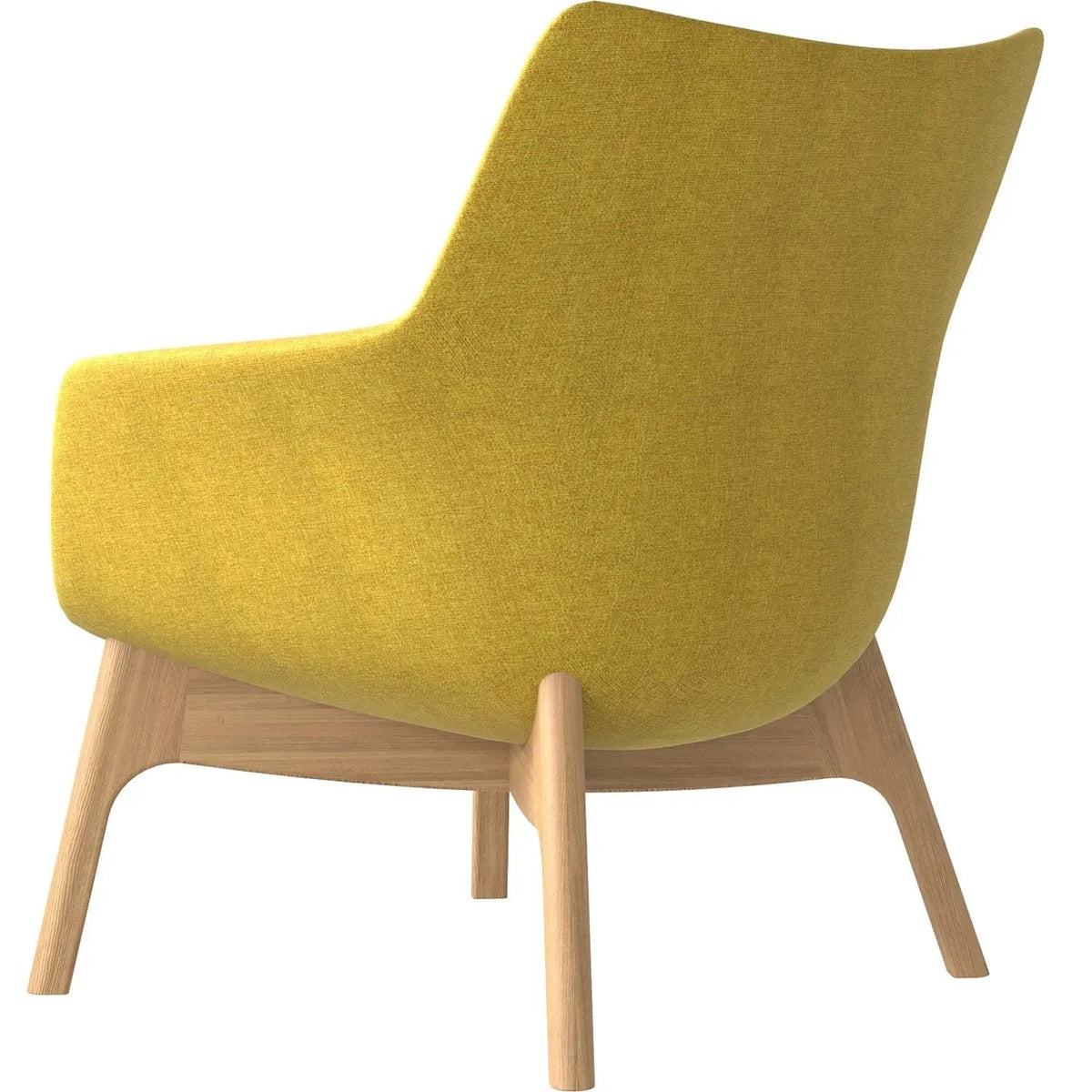 Scandinavian fabric 1 seater sofa sys low back in real life style.