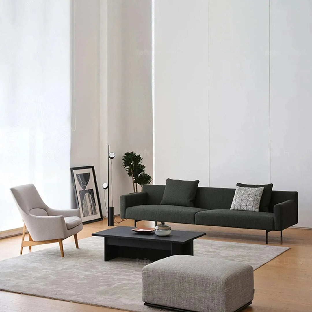 Minimalist fabric 2 seater sofa ann conceptual design.