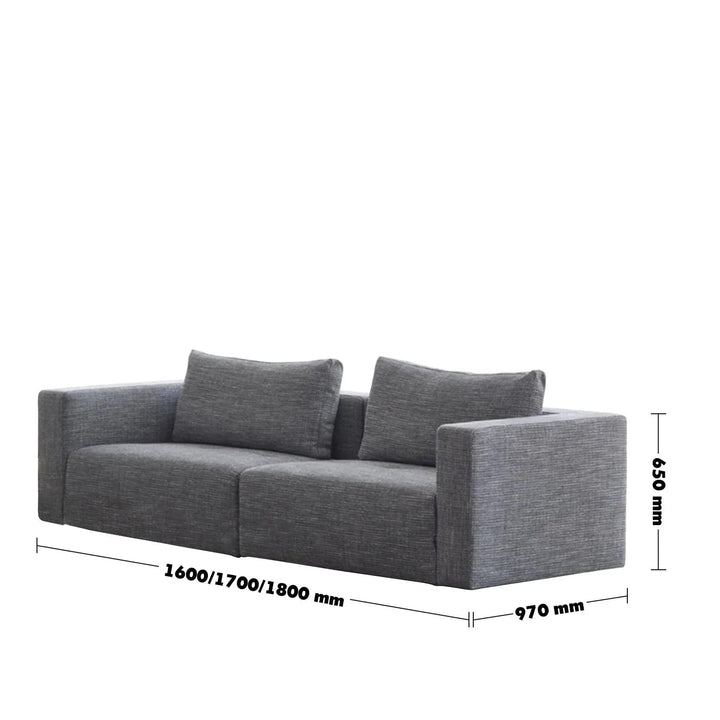 Minimalist Fabric 2 Seater Sofa BRI