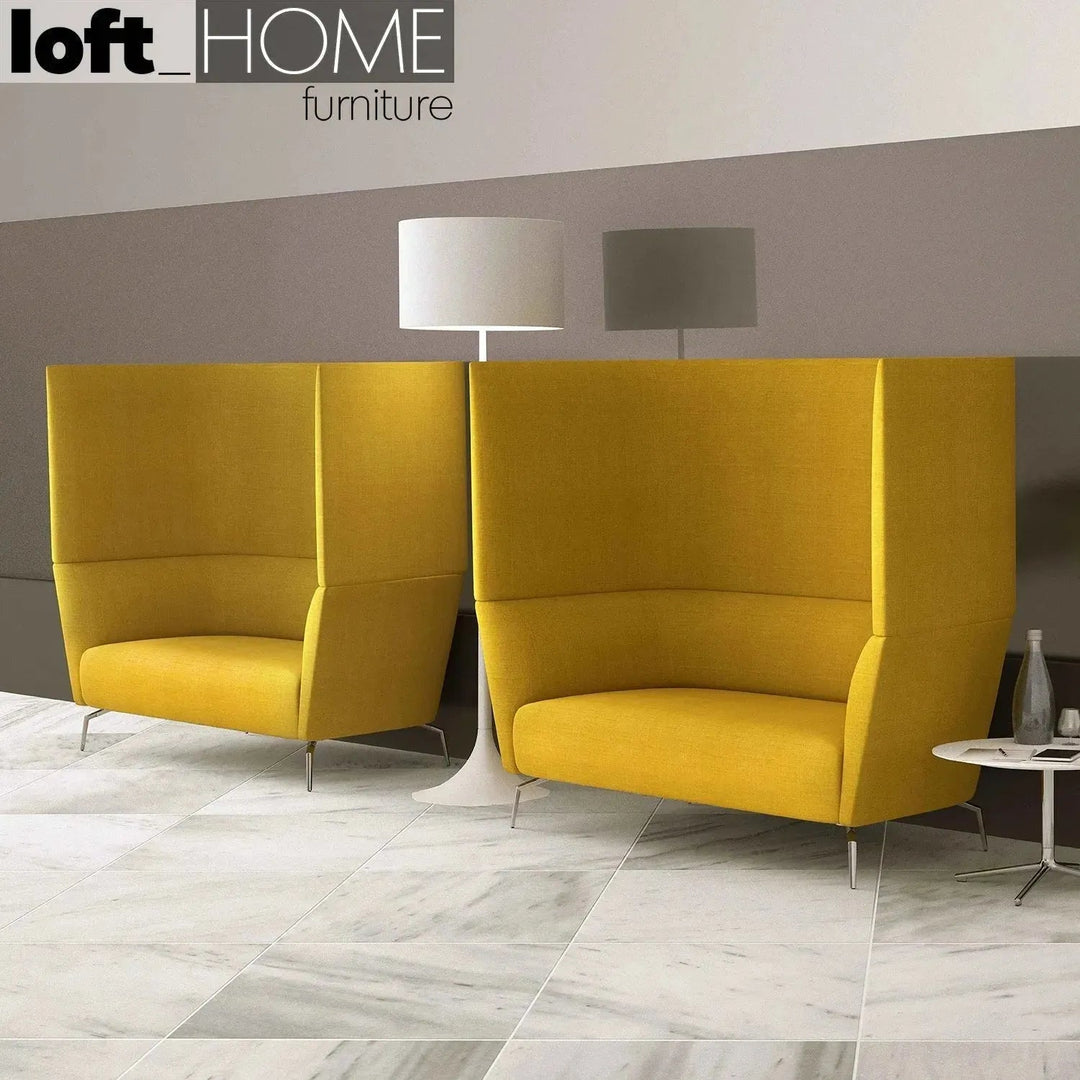 Minimalist Fabric 2 Seater Sofa Low Back KAS