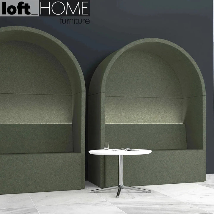 Bauhaus fabric 2 seater sofa roma in real life style.