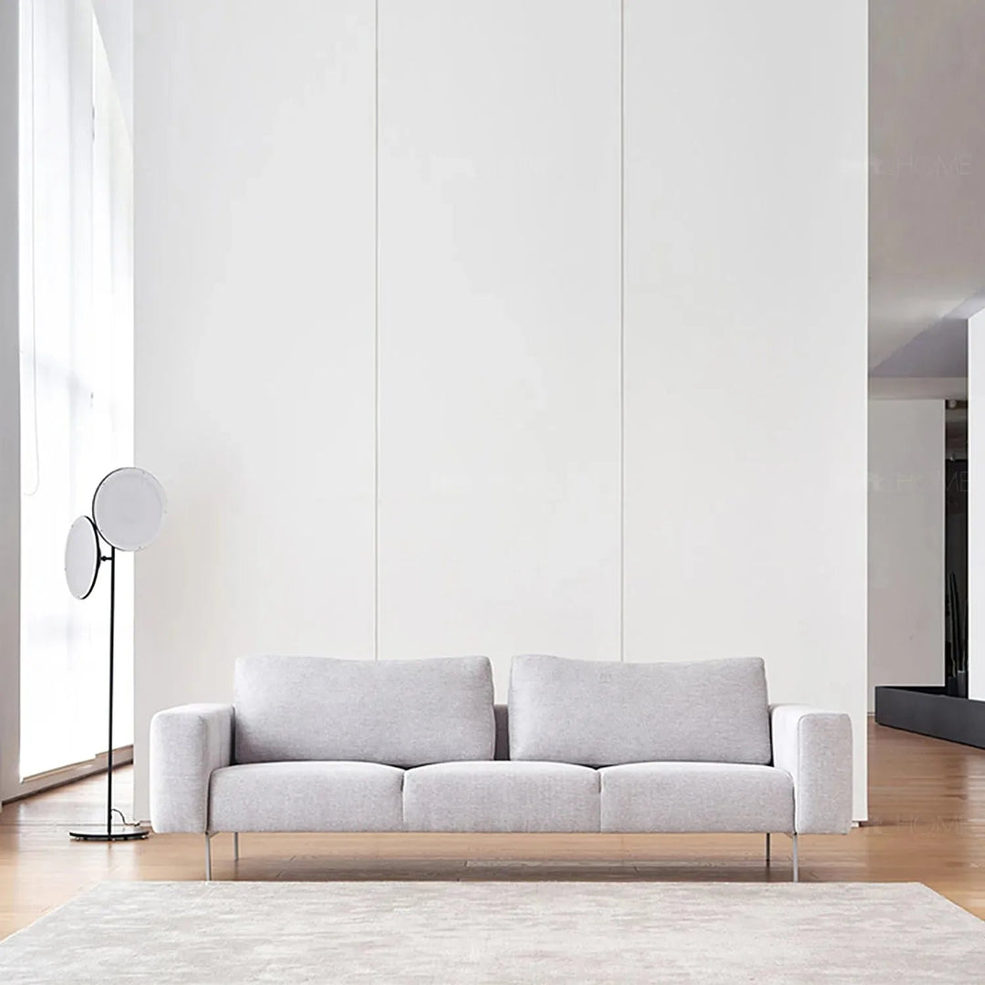 Minimalist fabric 3 seater sofa amalf situational feels.