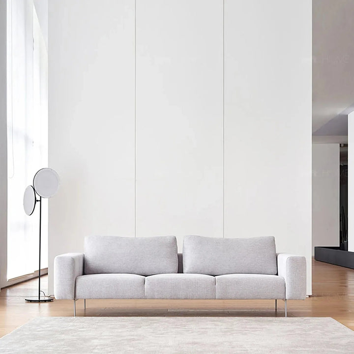 Minimalist fabric 3 seater sofa amalf situational feels.