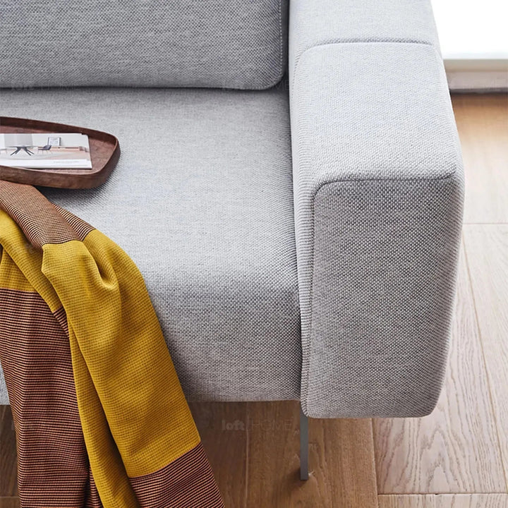 Minimalist fabric 3 seater sofa amalf environmental situation.
