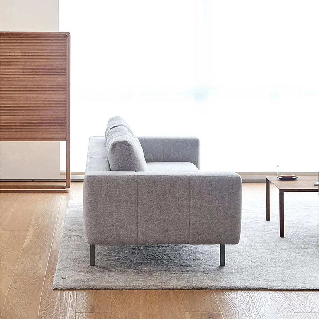 Minimalist fabric 3 seater sofa amalf conceptual design.