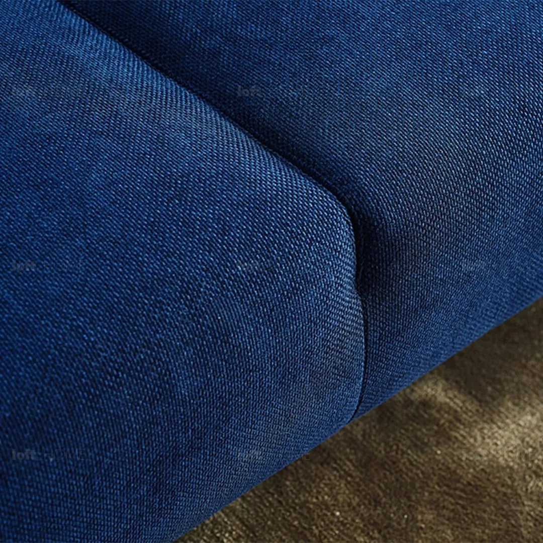 Minimalist fabric 3 seater sofa amalf detail 1.
