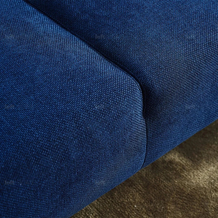 Minimalist fabric 3 seater sofa amalf detail 1.