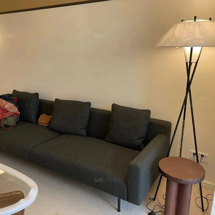 Minimalist fabric 3 seater sofa ann detail 1.