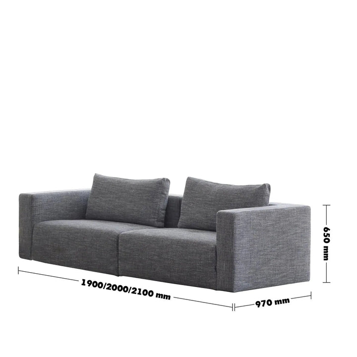 Minimalist Fabric 3 Seater Sofa BRI