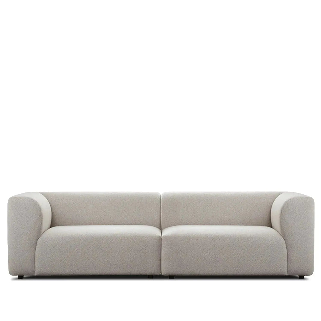 Minimalist fabric 3 seater sofa flower detail 2.