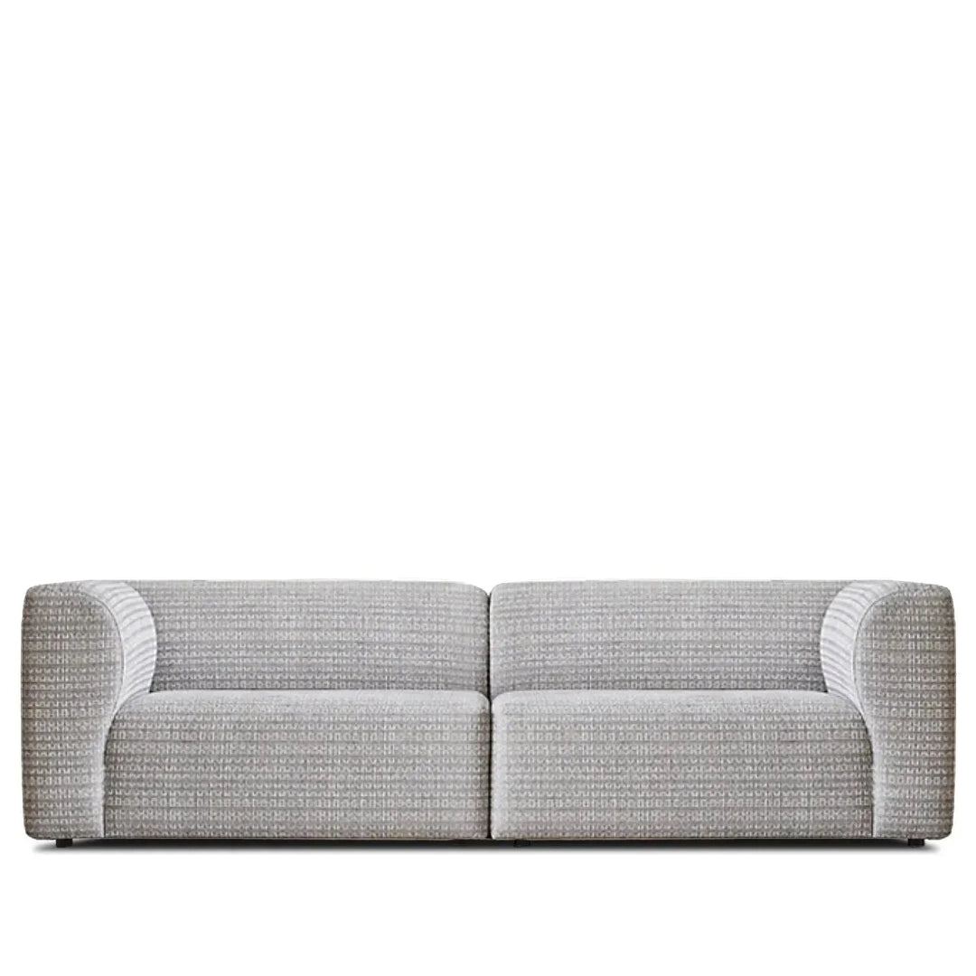 Minimalist fabric 3 seater sofa flower detail 3.