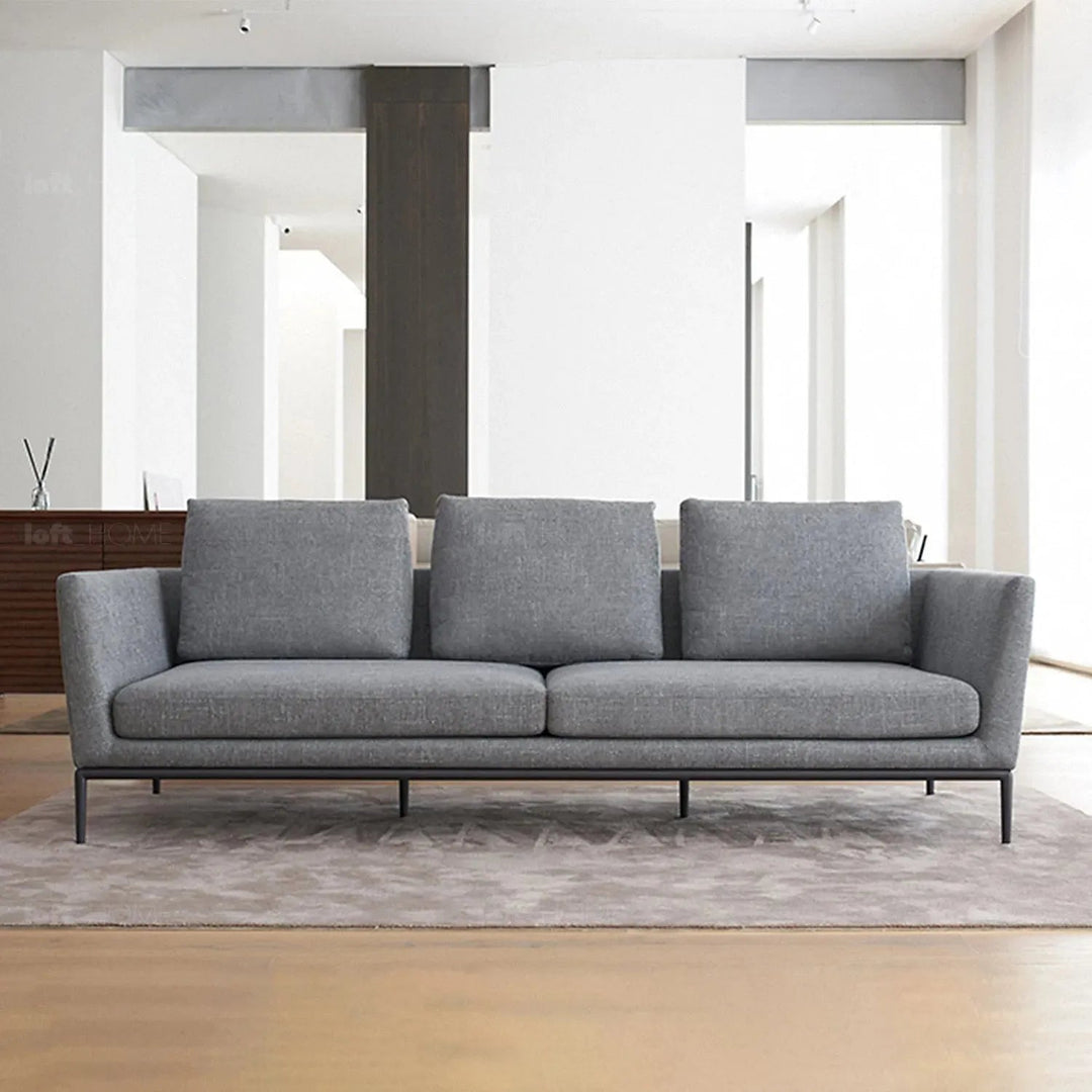 Minimalist fabric 3 seater sofa grace conceptual design.