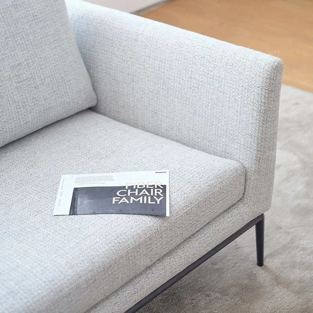 Minimalist fabric 3 seater sofa grace situational feels.