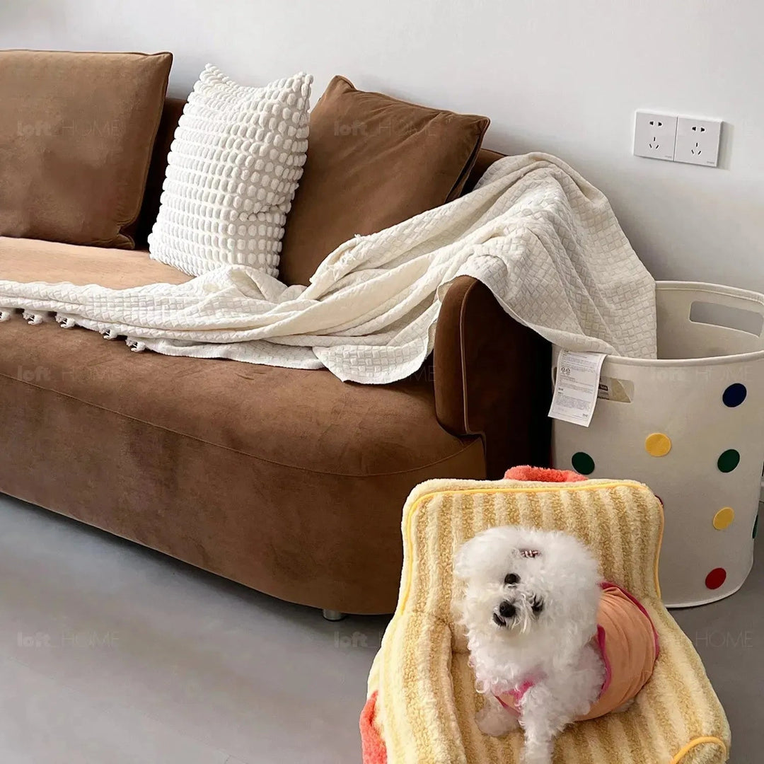Minimalist fabric 3 seater sofa heb environmental situation.