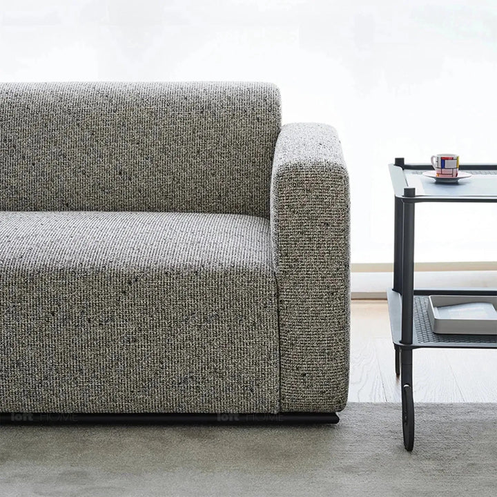 Minimalist fabric 3 seater sofa nemo detail 2.