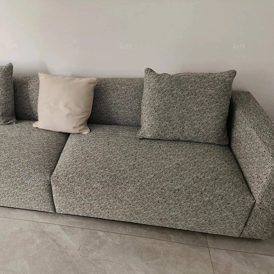 Minimalist fabric 3 seater sofa nemo conceptual design.