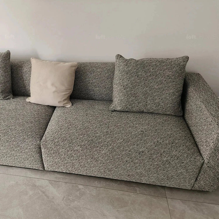 Minimalist fabric 3 seater sofa nemo conceptual design.