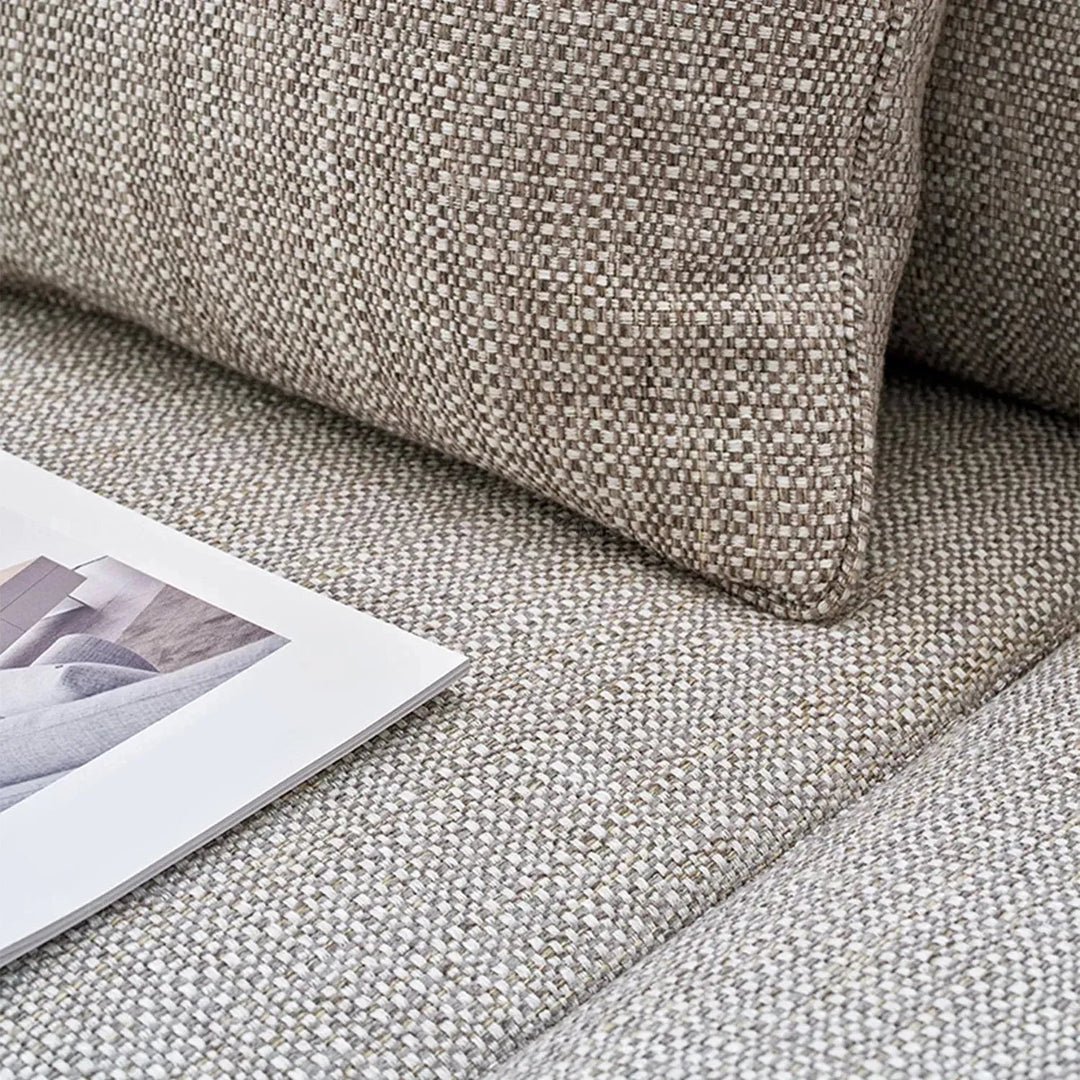 Minimalist fabric 3 seater sofa nor environmental situation.