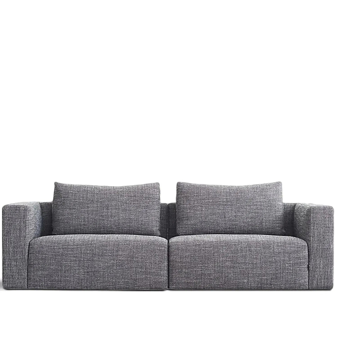 Minimalist fabric 3.5 seater sofa bri layered structure.