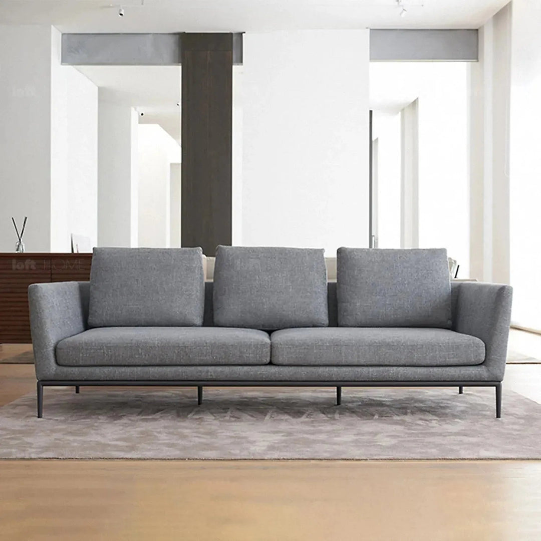 Minimalist fabric 3.5 seater sofa grace conceptual design.
