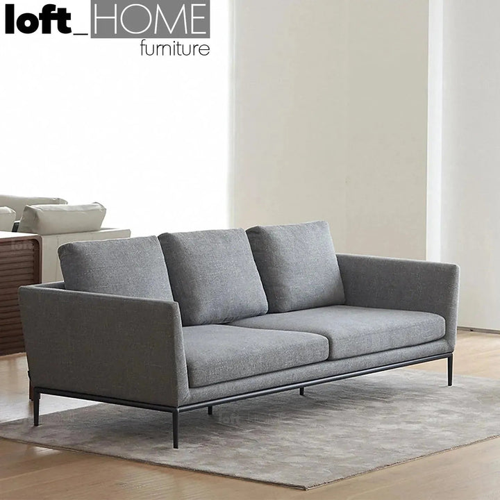 Minimalist fabric 3.5 seater sofa grace primary product view.