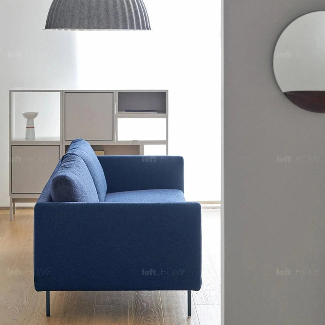 Minimalist fabric 3.5 seater sofa rina conceptual design.