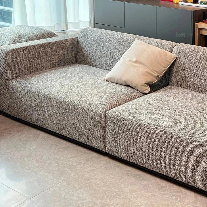Minimalist fabric 4 seater sofa bri situational feels.