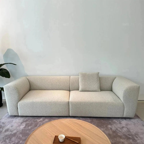 Minimalist Fabric 4 Seater Sofa FLOWER Good to Know Preview-1