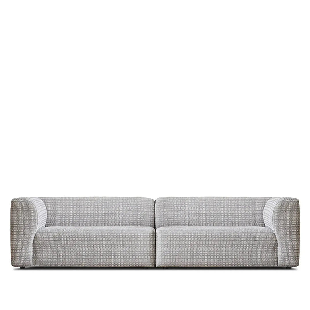 Minimalist fabric 4 seater sofa flower detail 3.