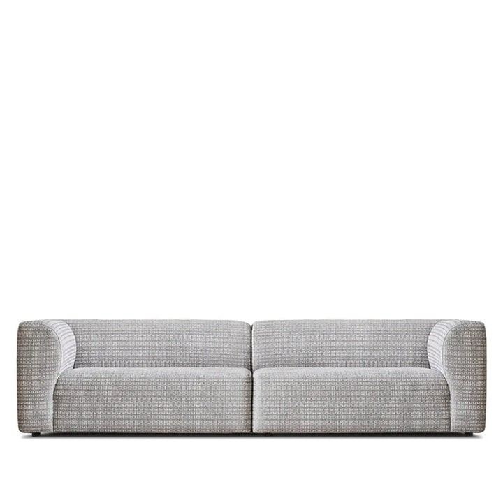 Minimalist fabric 4 seater sofa flower detail 3.