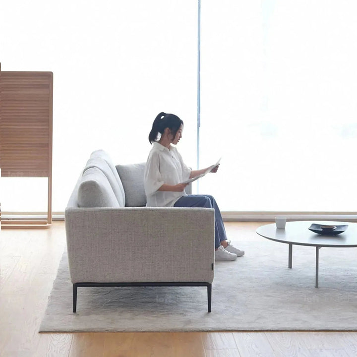 Minimalist fabric 4 seater sofa grace detail 1.