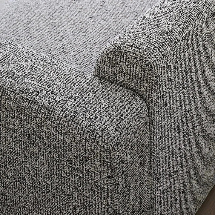 Minimalist fabric 4 seater sofa nemo layered structure.