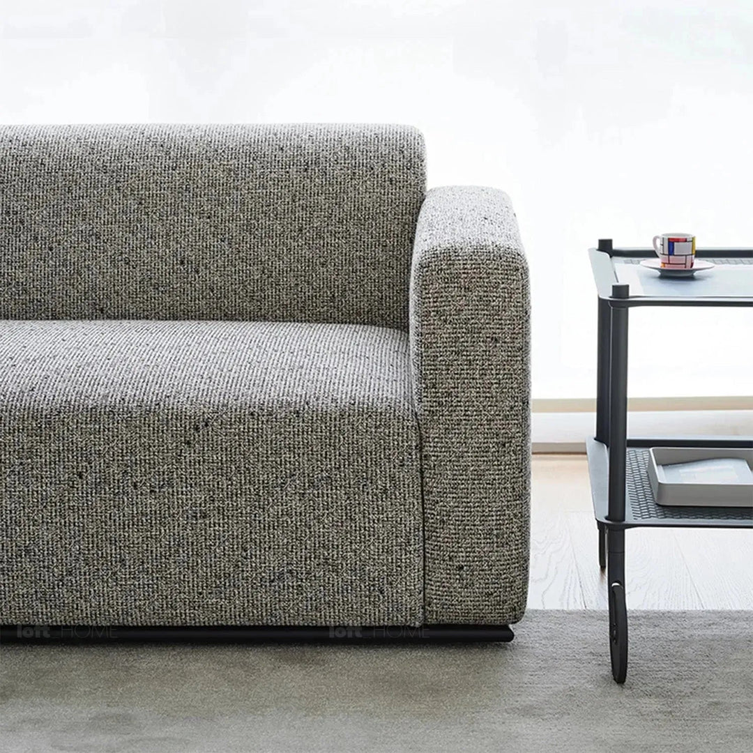 Minimalist fabric 4 seater sofa nemo detail 2.