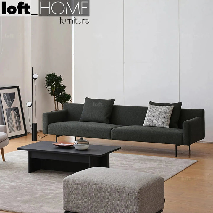 Minimalist fabric 4.5 seater sofa ann primary product view.