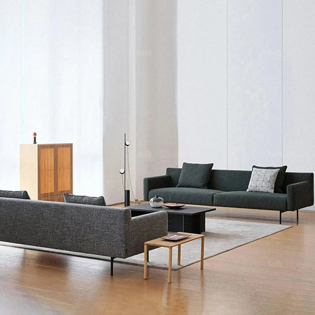 Minimalist fabric 4.5 seater sofa ann conceptual design.