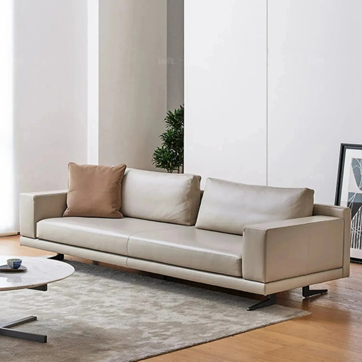 Minimalist fabric 4.5 seater sofa bologna layered structure.