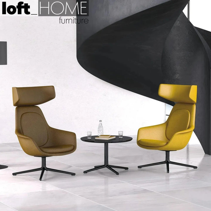 Modern Fabric And Leather 1 Seater Sofa ALGER