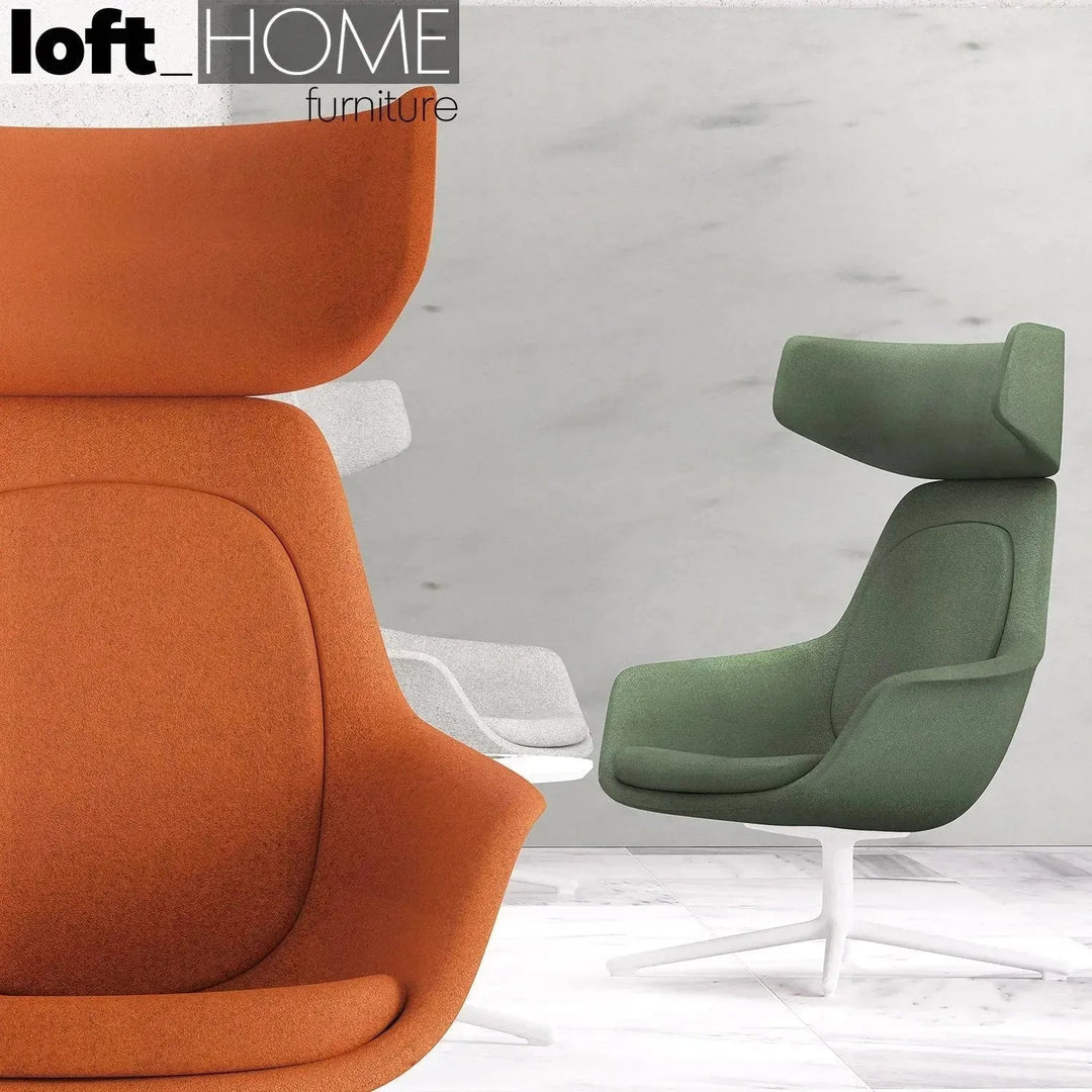 Modern Fabric And Leather 1 Seater Sofa ALGER