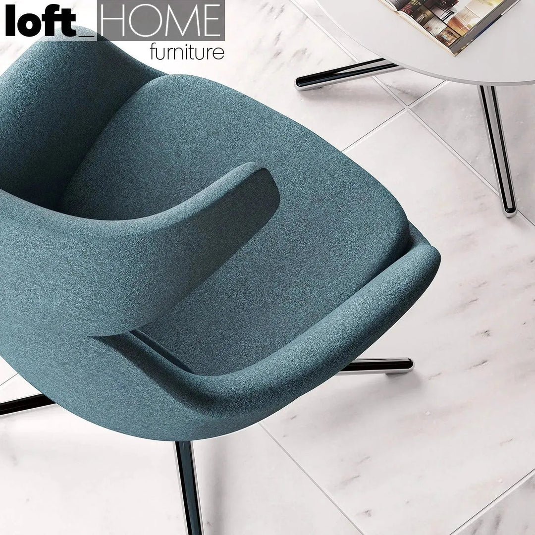 Modern Fabric And Leather 1 Seater Sofa ALGER